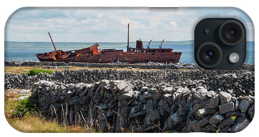 Shipwreck iPhone Case featuring the photograph Shipwreck on Inisheer by Rob Hemphill