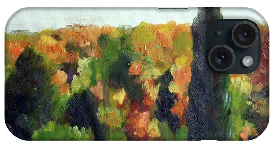 Landscape iPhone Case featuring the painting Short Hills Fall by Sarah Lynch