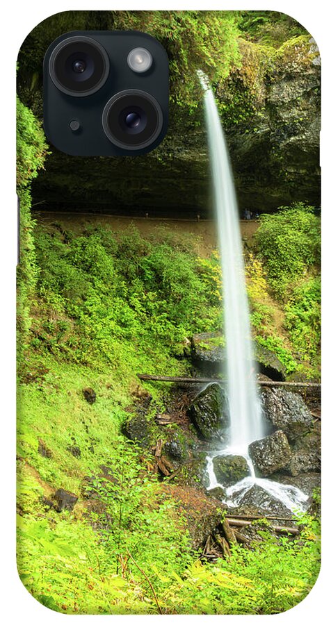 Waterfall iPhone Case featuring the photograph Side View - North Falls, Oregon by Aashish Vaidya