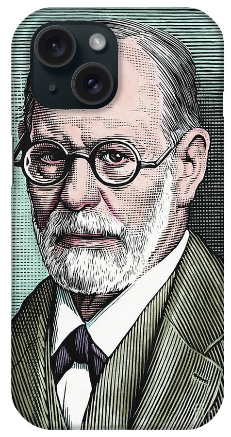 Artwork iPhone Case featuring the photograph Sigmund Freud by Bill Sanderson/science Photo Library