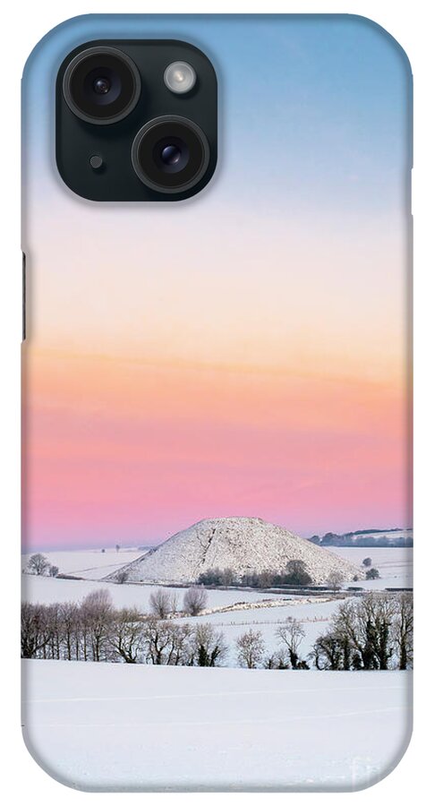 Silbury Hill iPhone Case featuring the photograph Silbury Hill Winter Twilight by Tim Gainey