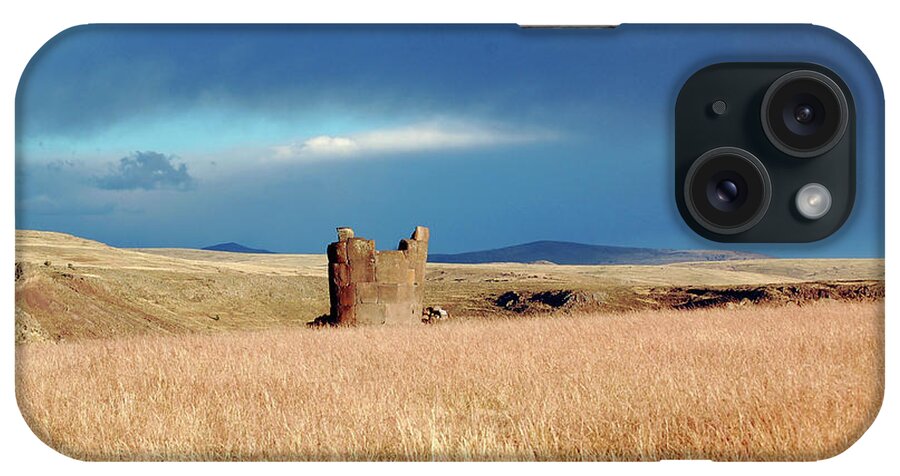 Tranquility iPhone Case featuring the photograph Sillustani by Ramonnl