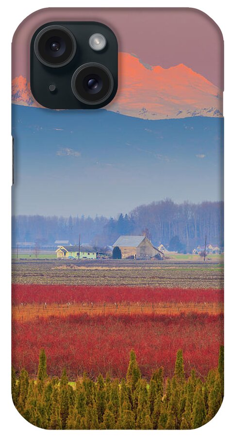 Skagit Valley iPhone Case featuring the photograph Skagit Sunset by Briand Sanderson
