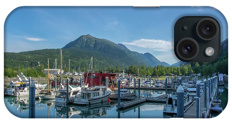 Skagway iPhone Case featuring the photograph Skagway Small Boat Harbor by Douglas Wielfaert
