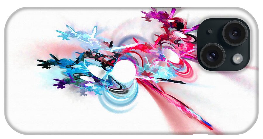 Sky iPhone Case featuring the digital art Sky Flare Red by Don Northup