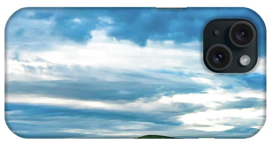 Sky iPhone Case featuring the photograph Sky Over the Hills by Peggy Blackwell