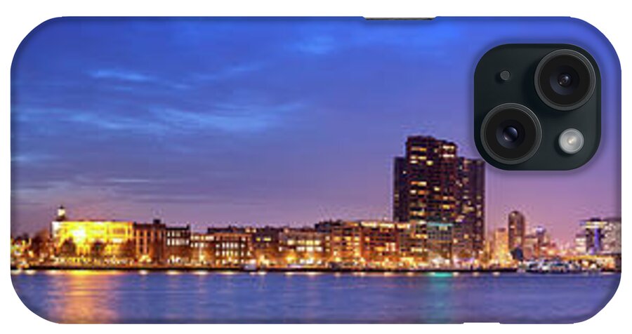 Water's Edge iPhone Case featuring the photograph Skyline Of Rotterdam, The Netherlands by Sara winter