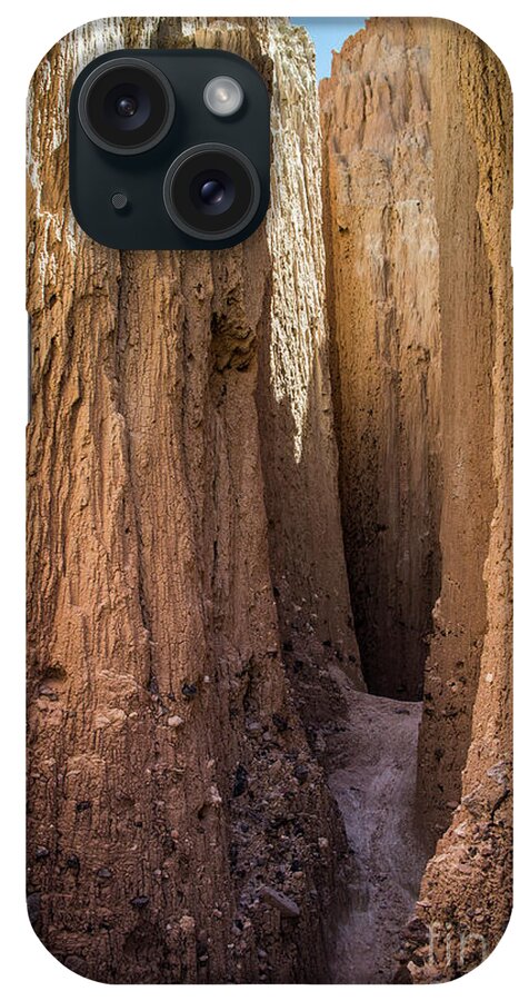 Canyon iPhone Case featuring the photograph Slot Canyon at Cathedral Gorge by Kathy McClure