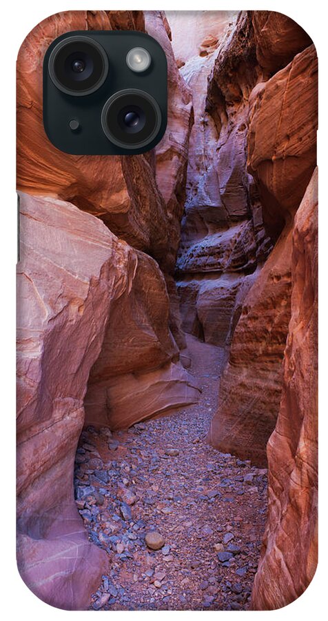 Orange Color iPhone Case featuring the photograph Slot Canyon Colors by Lucynakoch