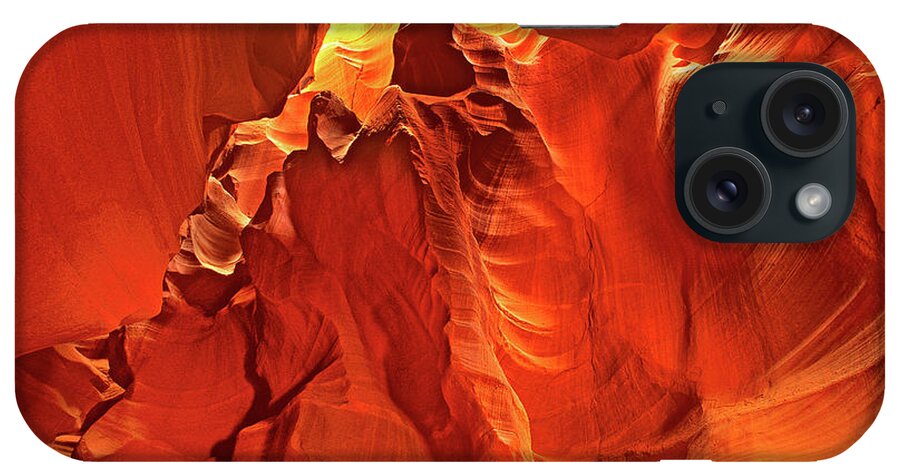 North America iPhone Case featuring the photograph Slot Canyon Formations In Upper Antelope Canyon Arizona by Dave Welling