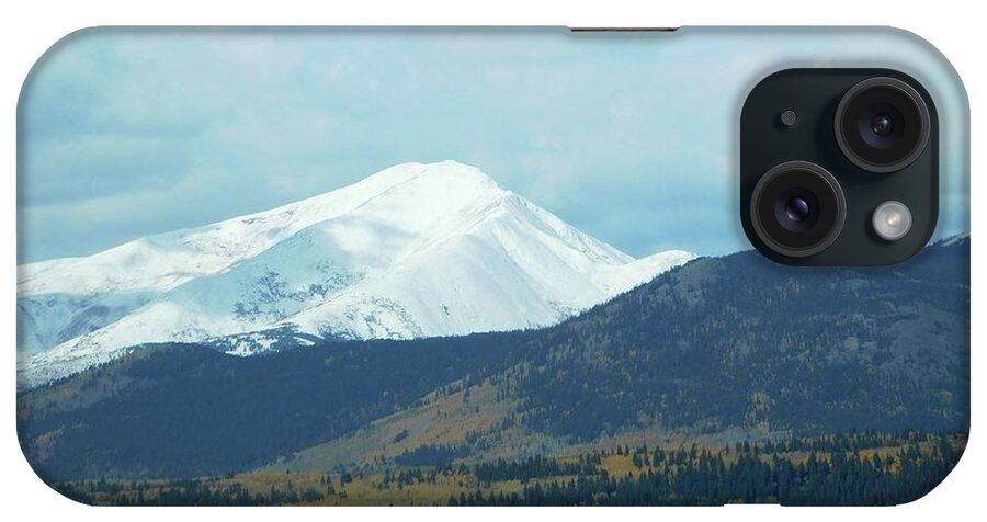 Mountains iPhone Case featuring the photograph Snow Capped by Karen Stansberry