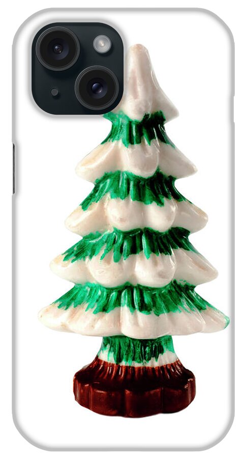 Campy iPhone Case featuring the drawing Snow Covered Pine Tree by CSA Images