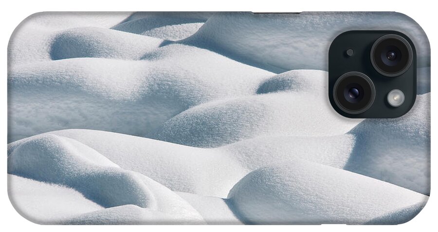 Curve iPhone Case featuring the photograph Snow Mounds At Medicine Lake, Jasper In by David Clapp
