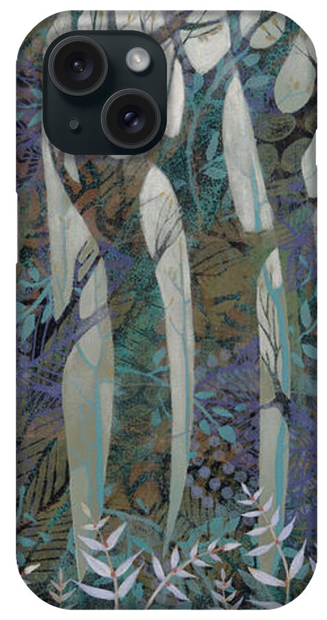 Song Of The Trees iPhone Case featuring the painting Song Of The Trees by Sue Davis