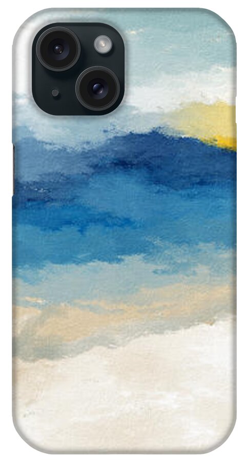 Coastal iPhone Case featuring the mixed media Soothing Memory- Art by Linda Woods by Linda Woods