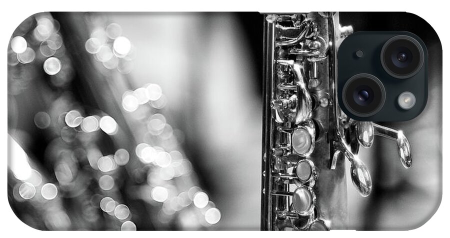 Music iPhone Case featuring the photograph Soprano Saxophone by © Rune S. Johnsson