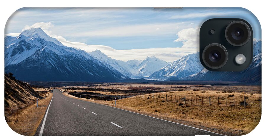 Scenics iPhone Case featuring the photograph South Island Road, New Zealand by Enjoynz