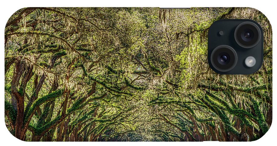 Moss iPhone Case featuring the photograph Spanish Moss Tree Tunnel by Paul Quinn