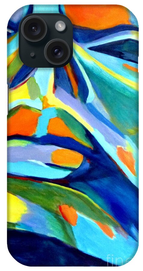 Affordable Original Paintings iPhone Case featuring the painting Speechless yearning by Helena Wierzbicki
