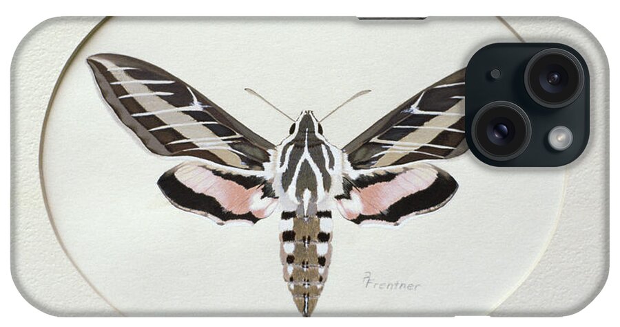 A Moth iPhone Case featuring the painting Sphinx by Rusty Frentner