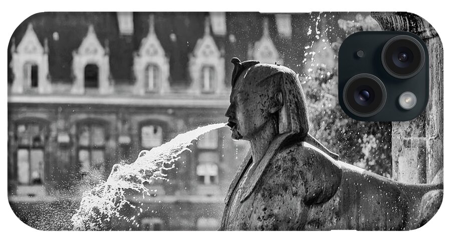 Paris iPhone Case featuring the photograph Sphinx spouting water by Patricia Hofmeester