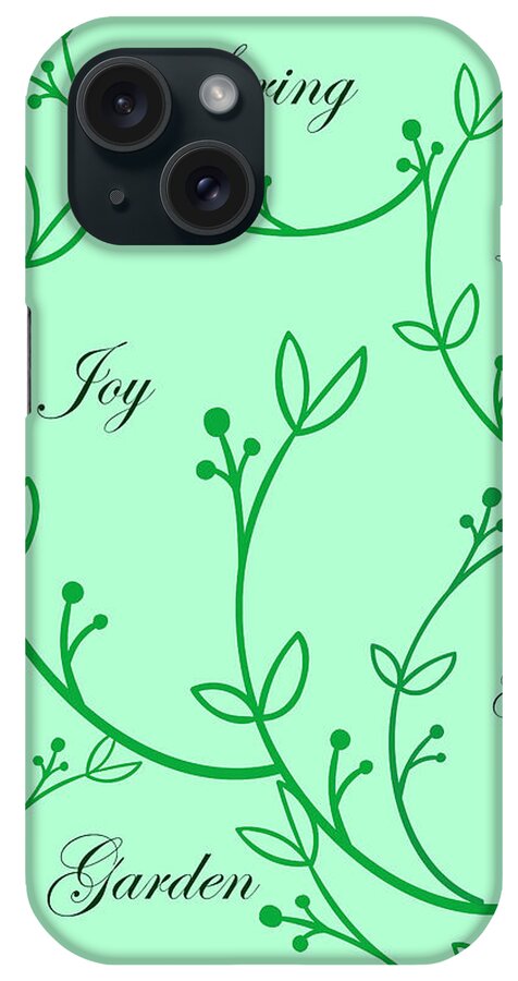 Spring iPhone Case featuring the mixed media Spring Green by Johanna Hurmerinta