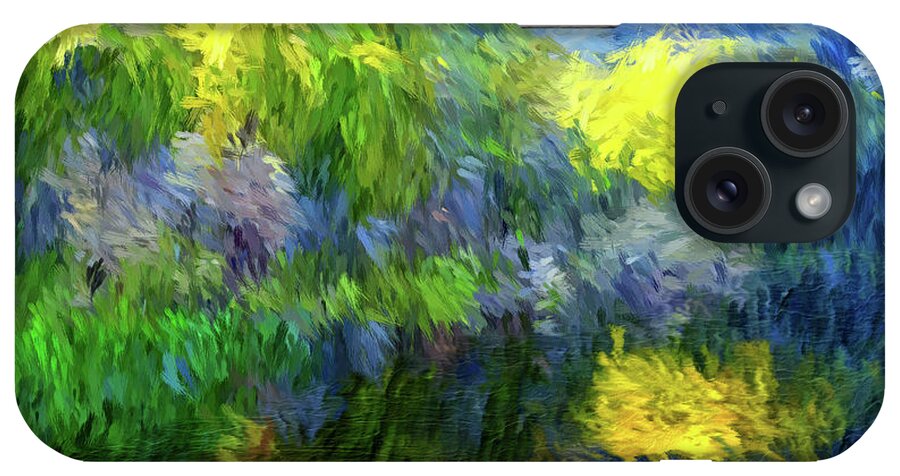 Spring iPhone Case featuring the digital art Spring Lake Impressions by Doreen Erhardt