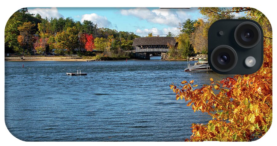Ashland New Hampshire iPhone Case featuring the photograph Squam River Covered Bridge by Jeff Folger