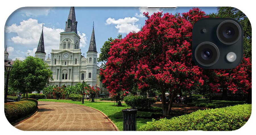Outdoors iPhone Case featuring the photograph St. Louis Cathedral by Www.infinitahighway.com.br