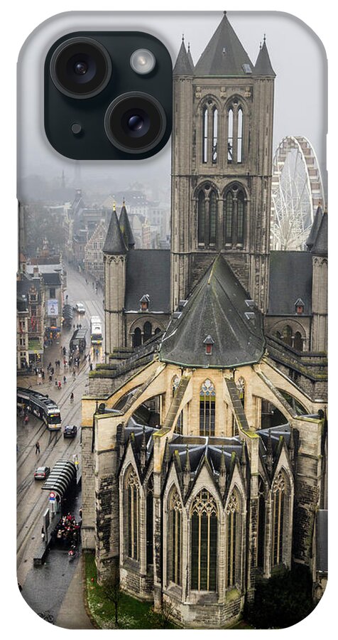 Nicholas iPhone Case featuring the photograph St. Nicholas Church, Ghent. by Pablo Lopez