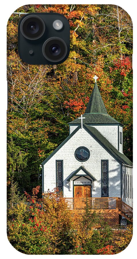 Church iPhone Case featuring the photograph St. Peters by The Lake by Rod Best