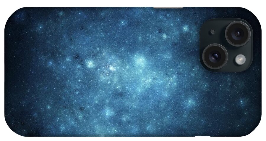 Space iPhone Case featuring the photograph Starfield In Nebula by Sakkmesterke/science Photo Library