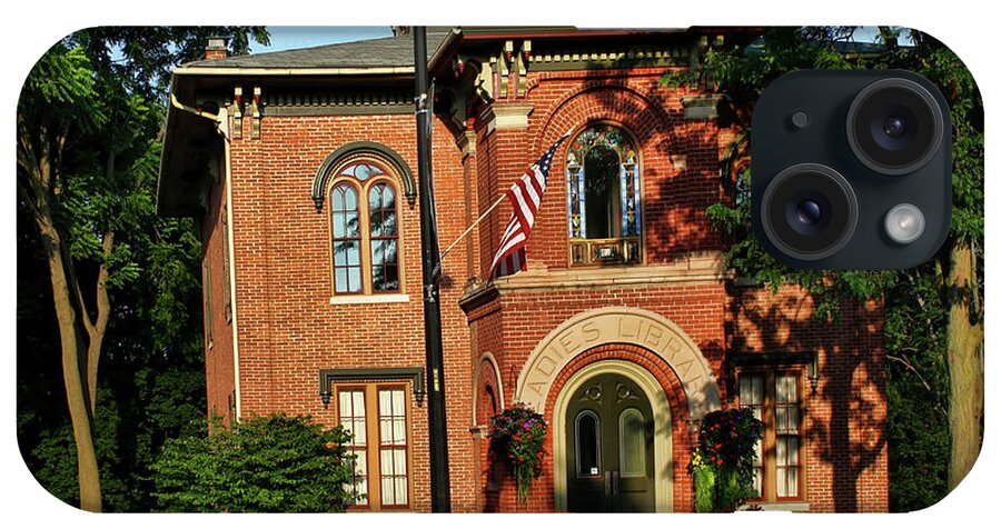 Italianate Style; Library; Ladies Library; Ladies Library Ypsilanti iPhone Case featuring the photograph Starkweather House by Pat Cook