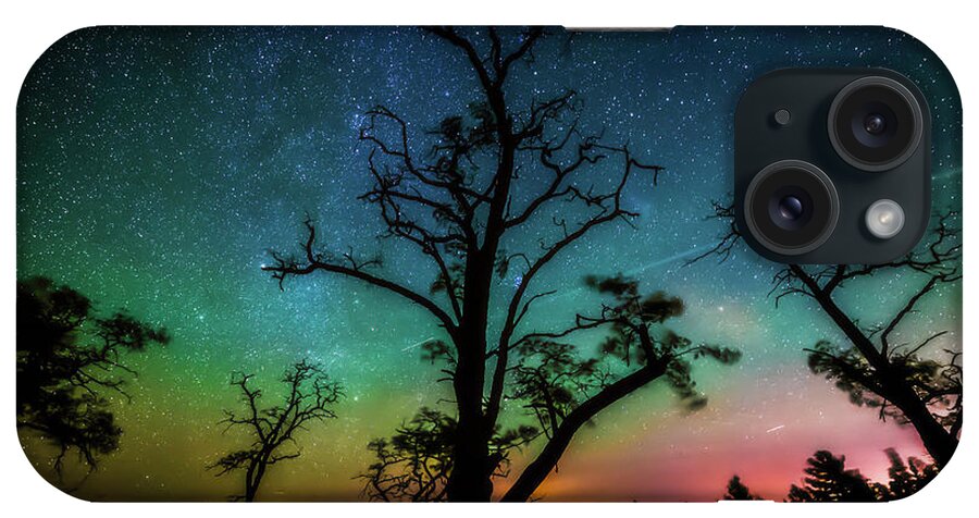 Glen iPhone Case featuring the photograph Starry Aurora Sky by Owen Weber