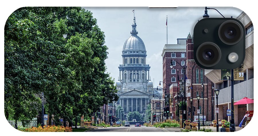 Capitol iPhone Case featuring the photograph State Capitol - Springfield, IL by Deborah Ritch
