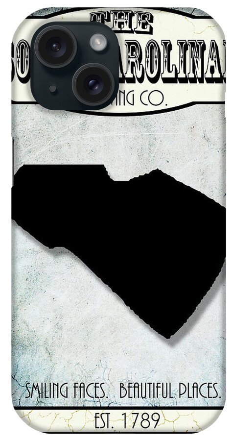 South Carolina iPhone Case featuring the mixed media States Brewing Co_south Carolina by Lightboxjournal