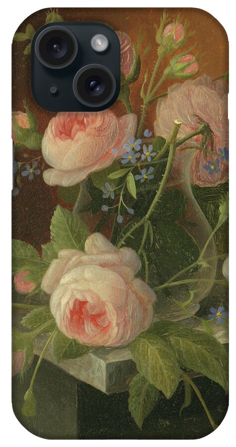 Still iPhone Case featuring the painting Still Life with Roses, circa 1860 by Severin Roesen