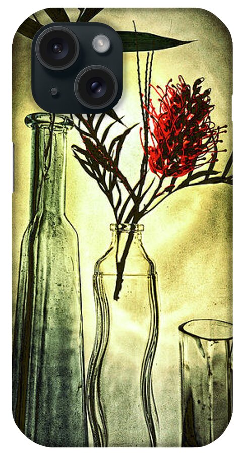 Three iPhone Case featuring the photograph Still life with three vases by Andrei SKY