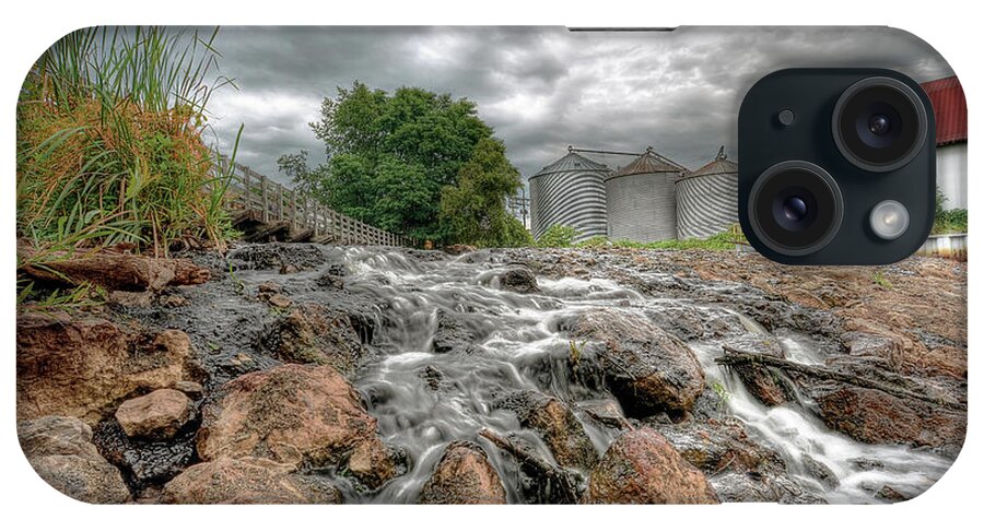 Storm Over The Mill iPhone Case featuring the photograph Storm Over The Mill by Fivefishcreative