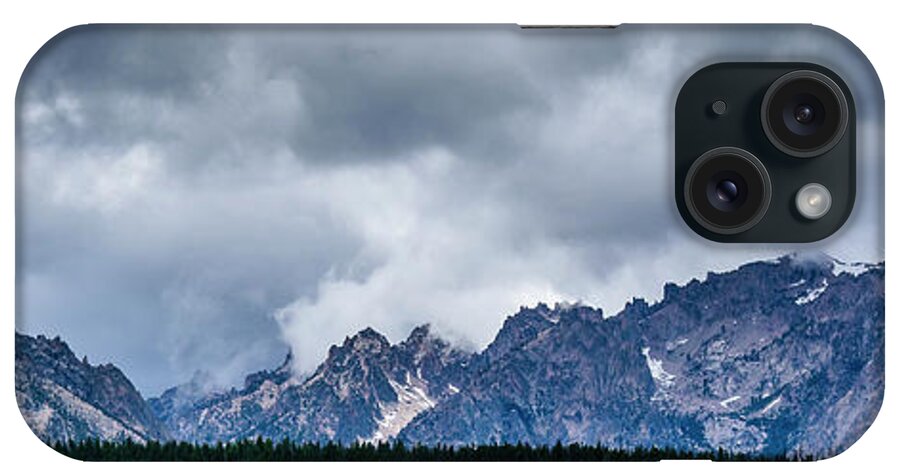 Stormy Peaks iPhone Case featuring the photograph Stormy Peaks by Brenda Petrella Photography Llc