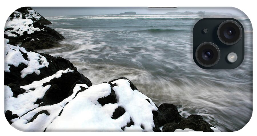 Water's Edge iPhone Case featuring the photograph Stormy Sea by Imaginegolf