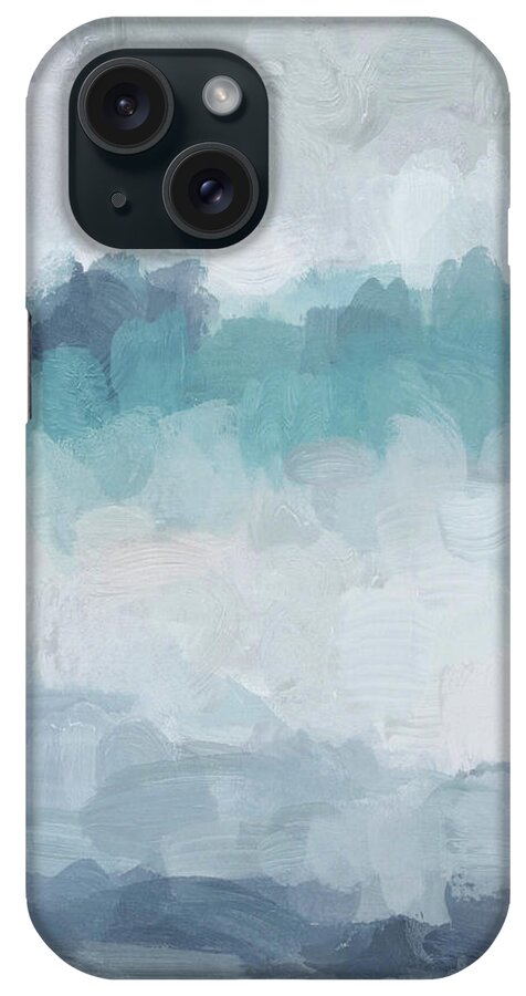 Light Blue iPhone Case featuring the painting Stormy Seas by Rachel Elise