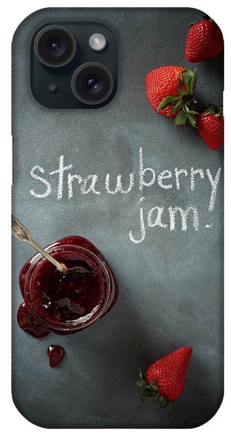 Spoon iPhone Case featuring the photograph Strawberry Jam by Lew Robertson