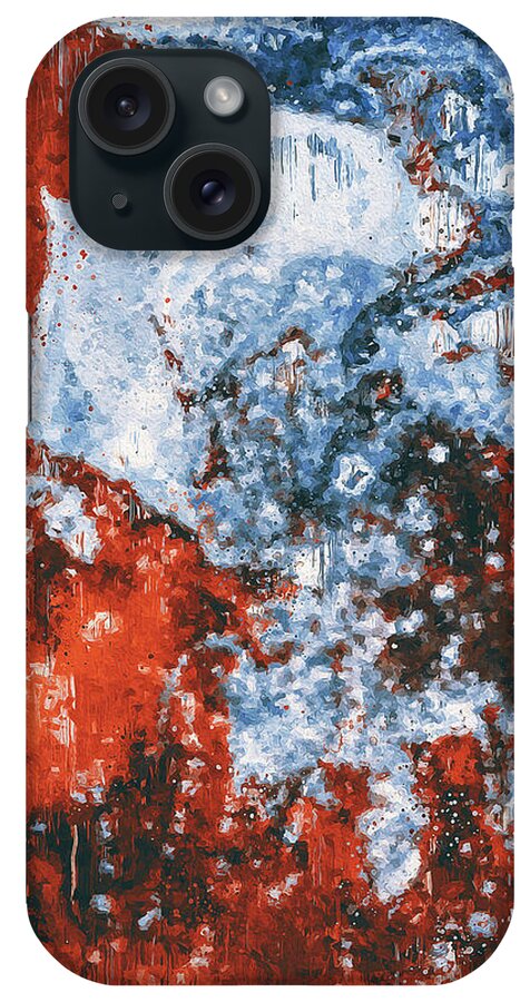 Stream Of Consciousness iPhone Case featuring the painting Stream of Consciousness - 02 by AM FineArtPrints