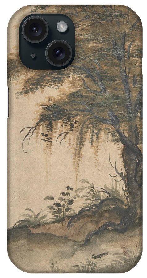 16th Century Art iPhone Case featuring the drawing Study of a Tree by Marten van Valckenborch