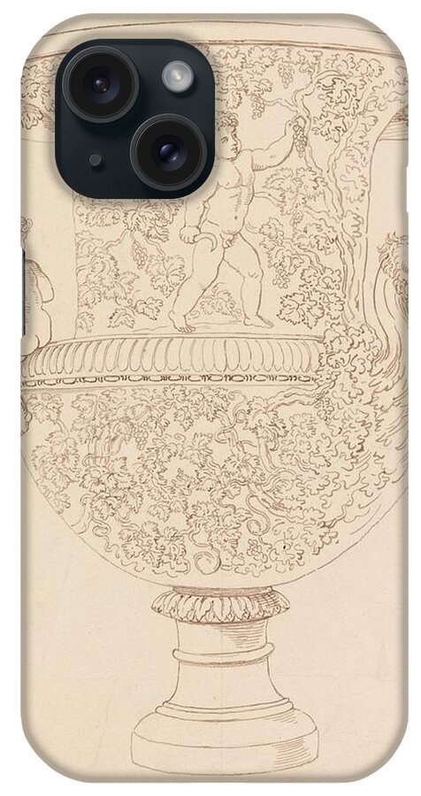 19th Century Art iPhone Case featuring the drawing Study of a Vase by Thomas Rowlandson