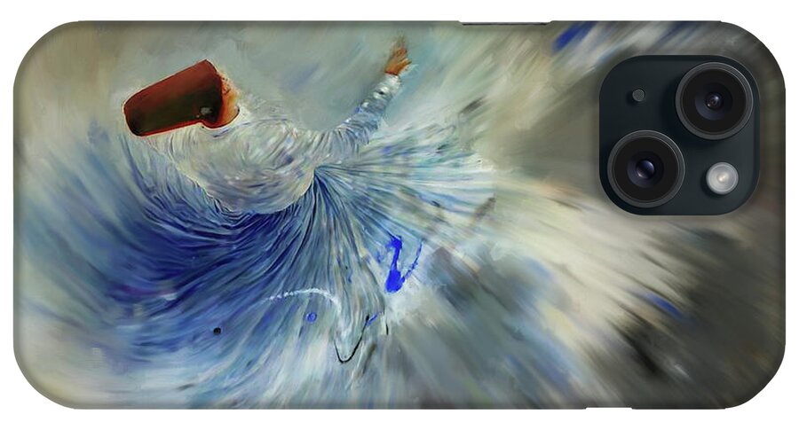 Dance iPhone Case featuring the painting Sufi dancing art by Gull G