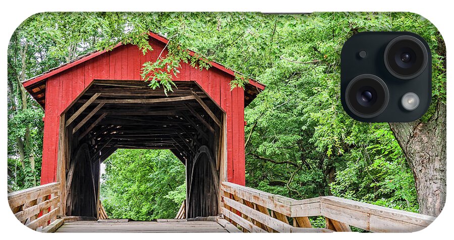 Arch iPhone Case featuring the photograph Sugar Creek Covered Bridge by Sue Smith