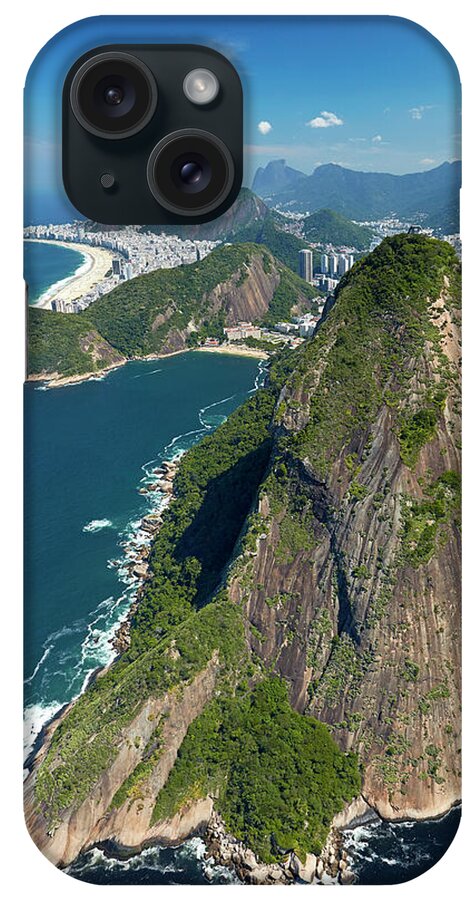 Aerial iPhone Case featuring the photograph Sugarloaf Mountain (pao De Acucar by David Wall