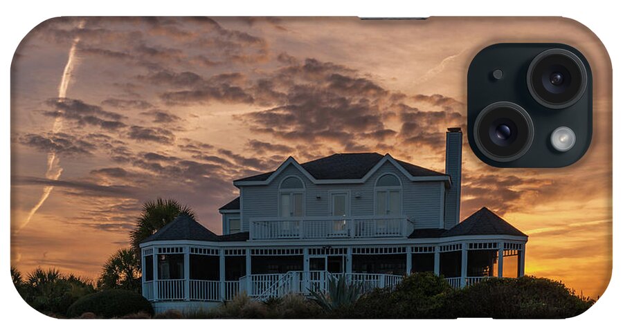 3204 Marshall Blvd iPhone Case featuring the photograph Sullivan's Island Sunset Home by Dale Powell